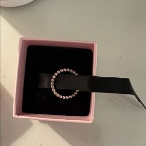 Pandora Silver Beaded Ring